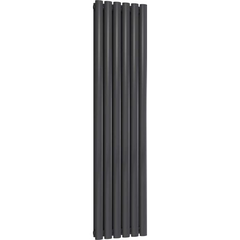 Reina Neva Designer Radiator 1500mm H x 354mm W Double Anthracite