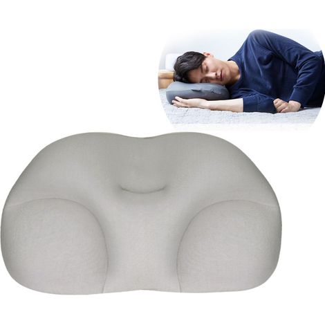 Oreiller de massage corporel complet pour un sommeil réparateur, oreiller de massage cervical en mousse à mémoire de forme en forme d'œuf, oreiller de massage de la tête pour un bien-être optimal-Aqua (1/5)
