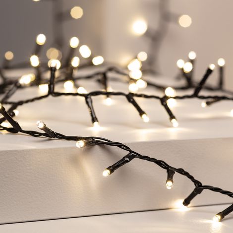 Guirnalda Cable LED Classic Negro 35m 3000K Blanco Cálido