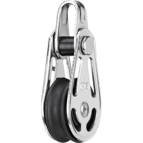 Leichtgängige Umlenkrolle für 6-mm-Seil – 1 Scheibe und Ring (1/4)