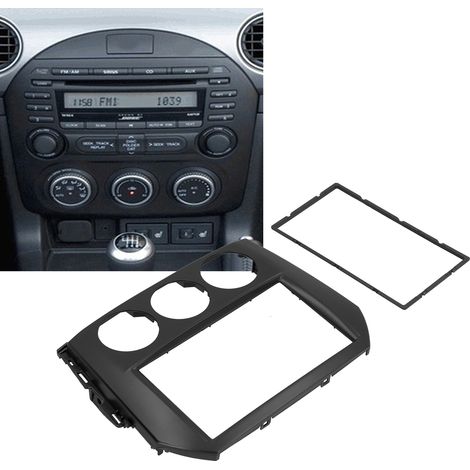 Cadre Radio 2 Din Stéréo pour Mazda MX-5 Miata 2005-2015, Panneau de Tableau de Bord (1/5)