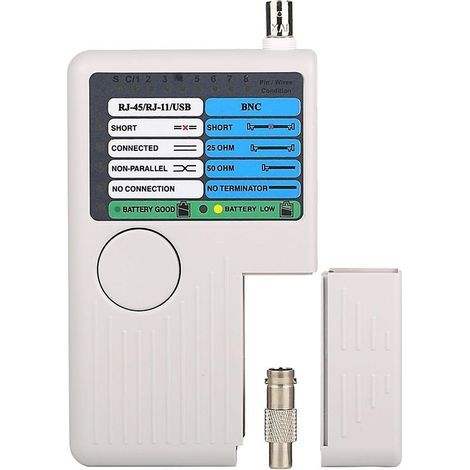 Testeur de câble réseau multifonction 4 en 1,Testeur de câbles réseau RJ11 RJ45 USB BNC pour câble suivi UTP STP LAN,148.62.5cm