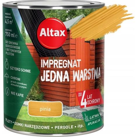 Impregnación monocapa para madera y hormigón pino 0,75l (1/5)