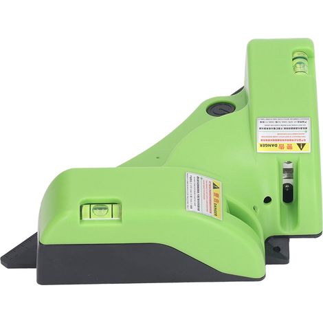 Niveau à bulle LV-02GR Sharp à lumière verte, niveau d'angle à lumière verte, ligne de sol à lumière verte, niveau dédié à la pose de dalles à angle droit, niveau multifonctionnel de haute précision (1/5)