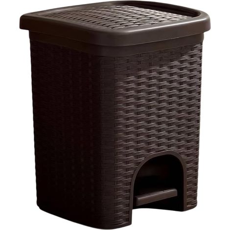 Pedal Bin with Lid, Brown, Large 25x25x32 cm (1/5)