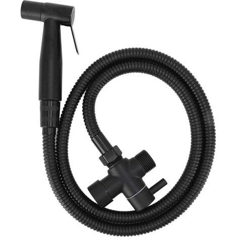 Pulvérisateur de Bidet à Main pour Toilettes, 7/8" Pulvérisateur de Bidet Douche Salle de Bain Pulvérisateur D'eau en Tissu avec Fixation de Tuyau pour Salle de Bain (1/4)