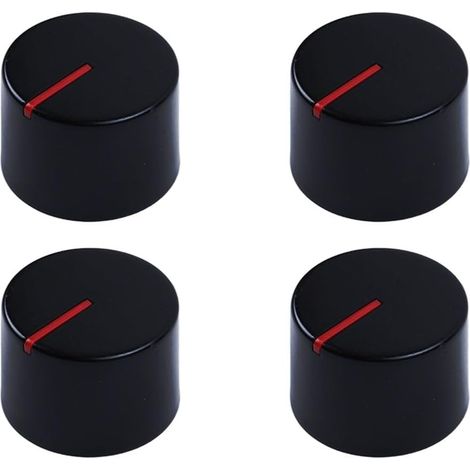 Juego de 4 mandos para placa de cocina, mandos universales, mandos para cocinas de gas de Ø 6 mm, compatibles con casi todas las cocinas, placas de cocción, hornos y estufas de gas