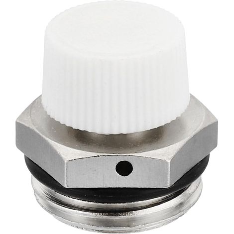 CCYKXA 1/2"-Heizkörperentlüftungsventil, manuelles Sicherheitsventil, 24 mm Durchmesser Sicherheitsventil für Heizkörper, Messing-Heizkörperentlüftungsventil, 5 Stück