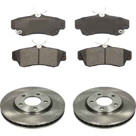 KIT FRENI ANTERIORI compatibile con CHRYSLER PT CRUISER - DISCHI + PASTIGLIE OEM: FDB1442 / 17319 /SOSTITUZIONE DIRETTA/BASSA POLVERE/SILENZIOSO (1/5)