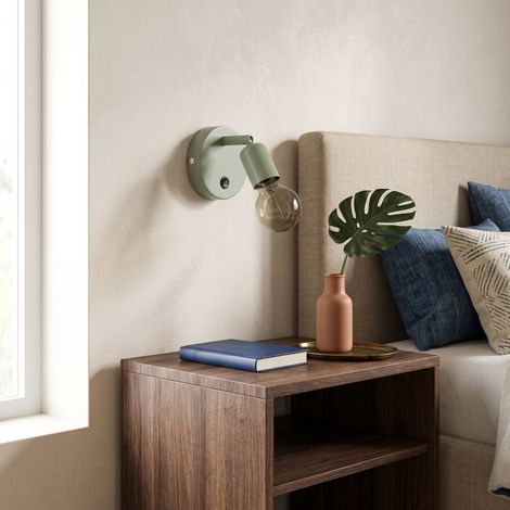 Aplique de Pared de Metal Verde Orientable  Serie FITA (1/5)