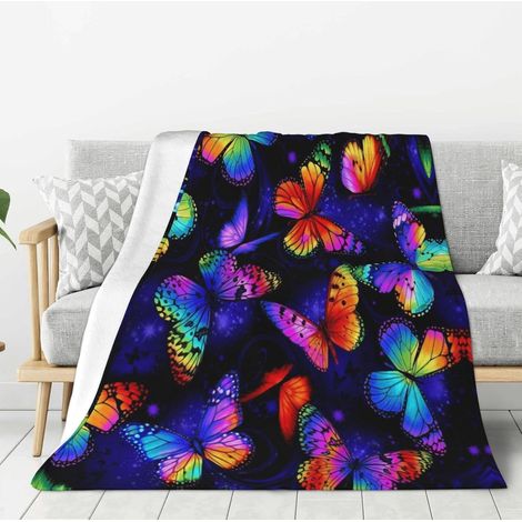 Couverture Jetable - Flanelle Polaire Légère 127 x 102 cm - Pour Canapé Lit Chambre Séjour Voyage - 1 Pièce (1/5)