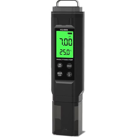 Digitaler Messwasserqualitätstester Mit Backbeleuchtung Typ Messgerät 5 In 1 Salzgehalttemperatur Meter Hohe Genauigkeit