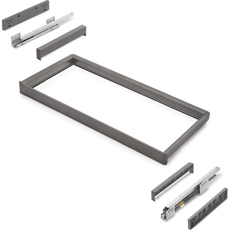 Emuca Gamme Quartz supporto accessori titanio 30 kg