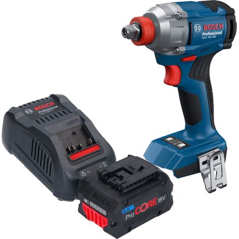 Visseuse à chocs sans fil Bosch GDX 18V-285 Professional 18 V 285 Nm 1/4'' sans balais + 1 batterie ProCORE 8,0 Ah + chargeur (1/5)