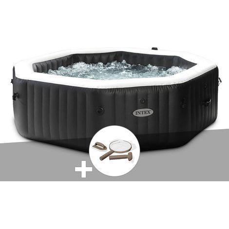 Intex – Spa gonflable octogonal 6 places – 140 diffuseurs à bulles et 6 jets massants – Contenance 1098L – Dimensions 218 x 71 cm (1/5)