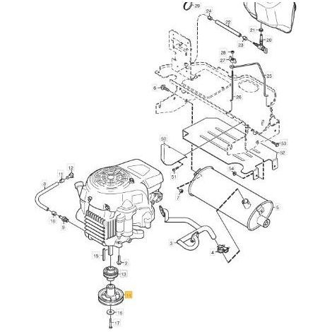PULEGGIA MOTORE ORIGINALE STIGA - 1134-4999-01
