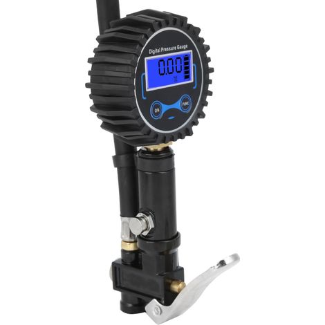 Gonfleur numérique de pneus avec manomètre, écran LCD et éclairage, gonflage automatique de l'air (1/5)