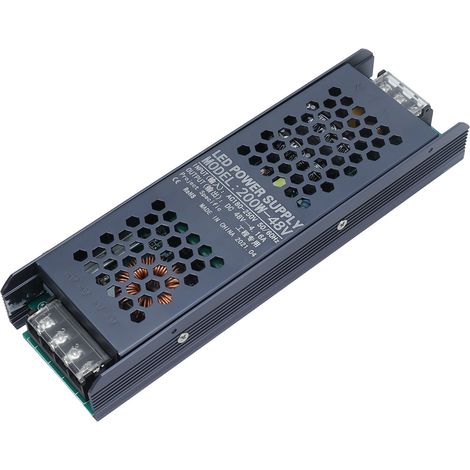 Alimentation à découpage pour LED, transformateur magnétique, bande longue noire, 48 V AC 180-250 V, 200 W, 4,16 A (1/5)