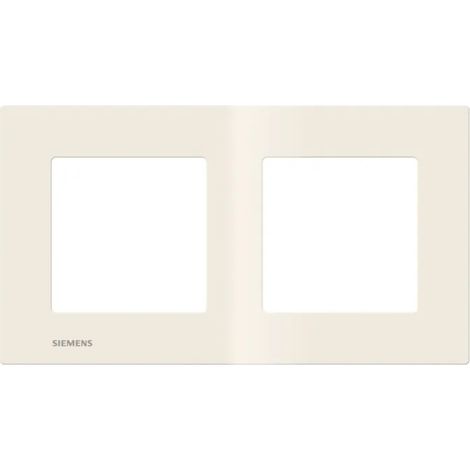 Placca interruttore Siemens delta viva doppia reversibile protezione bambini