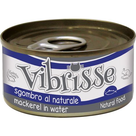 24 Dosen à 70 g: Vibrisse Cat Natural Mackerel 24 Dosen à 70 g