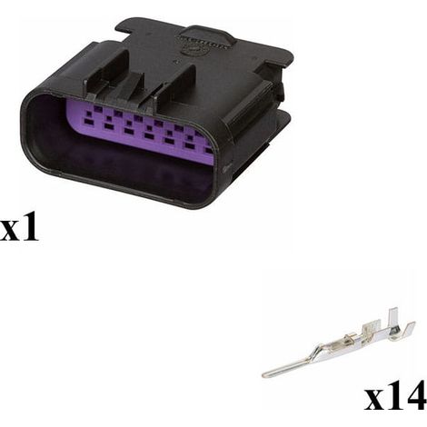 Kit connettore serie GT 150 porta maschio 14 vie