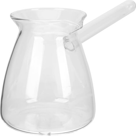 Cafetière turque en verre borosilicate - Fabricant de thé - Poignée latérale en verre - Théière résistante à la chaleur (1/5)