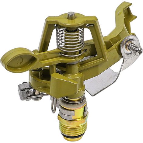 Arroseur de jardin 1/2 3/4 pouce, système d'irrigation, buse rotative en métal à angle réglable, arroseur oscillant à 360 degrés-AquaForge (1/5)