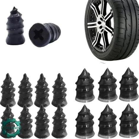 Manuzen - Kit réparation pneu tubeless — 10 ou 20 vis anti-crevaison — Lot de 10 pièces (1/5)