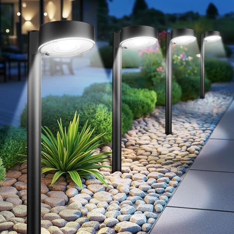 Lampe Solaire Exterieur Jardin, 8 Pièces Modernes Lumiere Solaire Exterieur avec Super Lumineux blanche LED, Étanches Decoration Jardin Exterieur pour Pelouse, Terrasse, Cour, Trottoir (1/5)