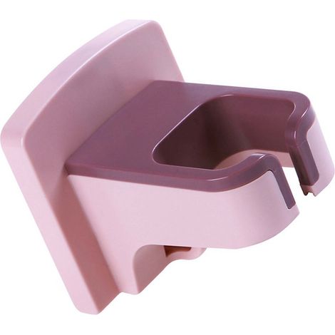Aufbewahrungsmöglichkeit für einen Haartrockner im Badezimmer ohne Bohren, mit starkem Saugnapf, rosa. (1/5)
