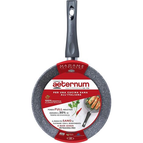 Aeternum Padella Saltapasta per Induzione  Padella Saltapasta da 24cm