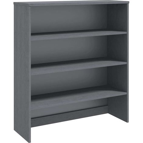 Dessus de buffet, Commode Armoire Luxueux, pour Salon Chambre Entrée Cuisine, Gris foncé 90x30x100 cm Bois massif de pin OIB5483E (1/4)