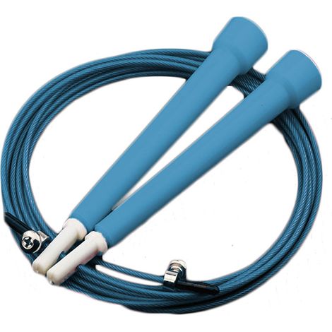 Corde à Sauter - Câble Acier 2,8 mm - Rotation Rapide avec Roulements à Billes - Pour Entraînement Boxe ou Fitness - 1 Pièce (1/5)