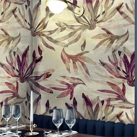 Papel pintado elegante y moderno para sala de estar y dormitorio Alghe