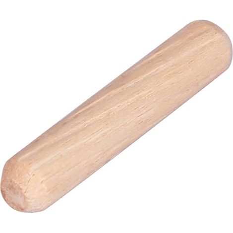 Goujons en Bois Ronds Cannelés Dur pour Gabarit de Perçage, M6 x 40mm, 50 Pièces (1/5)
