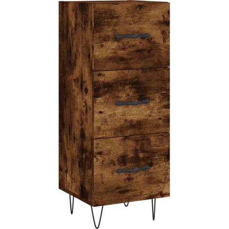 Maison Exclusive - Credenza Rovere Fumo 34,5x34x90 cm in Legno Multistrato