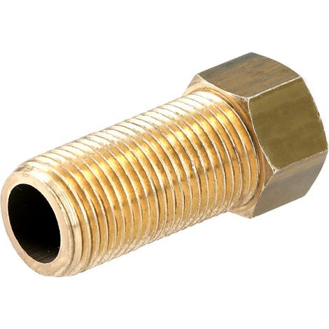 Mamelon long mâle femelle 40mm 15/21 laiton - GARIS - D04603B (1/3)