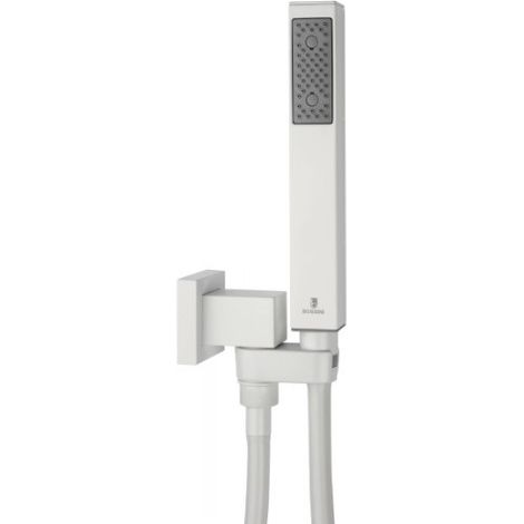 Kit doccia con supporto a muro in ottone  cromato - Bossini Cube