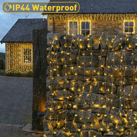 100M 600 LEDs pour Jardin, Mariage, Fête, Décoration de Noël (Blanc Chaud) (1/5)