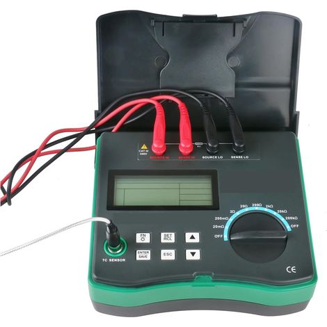 DY4106 Compteur Numérique Milli-ohm HD LCD Rétro-éclairé 4 Fils Test Multimètre À Faible Résistance Véhicule Énergétique (1/5)