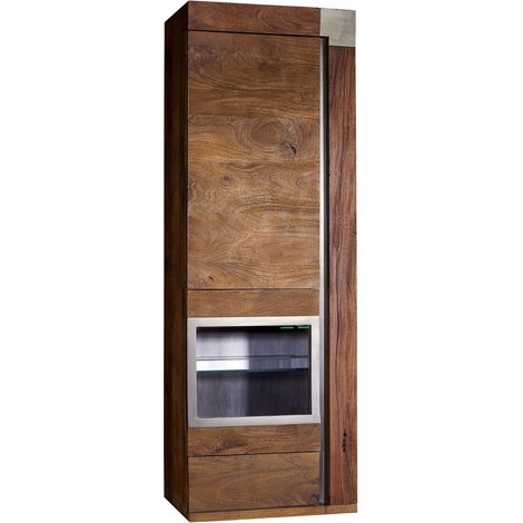 Hängevitrine Mango 48x35x142 braun lackiert Amsterdam 12