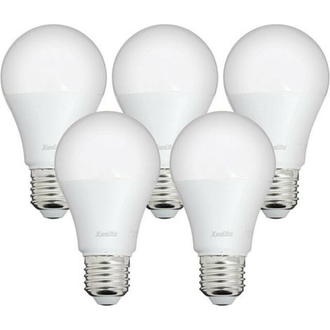 Set mit 5 LED-Lampen E27 – 9 W (entspricht 60 W), warmweißes Licht, energiesparend, dimmbar (sofern nicht anders angegeben), ideal für Esszimmer, Wohnzimmer und Schlafzimmer