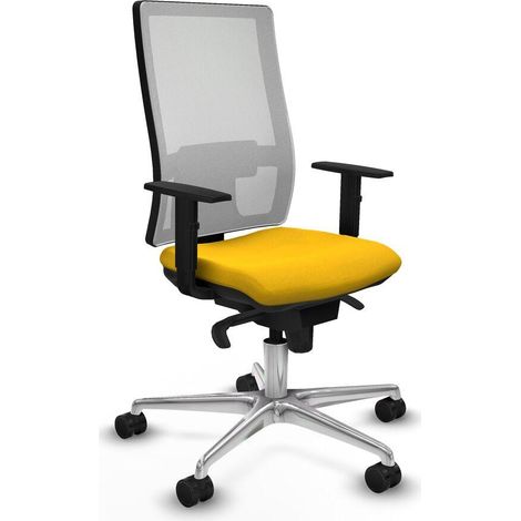 Piqueras y Crespo 1D086N0 chaise de bureau jaune ergonomique (1/3)