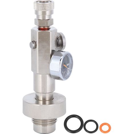 Adaptateur de valve de gonflage haute pression pour bouteille d'oxygène de plongée hexagonale en acier inoxydable (1/5)