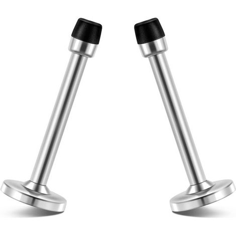 Due fermaporta estensibili, in acciaio inox massiccio, 120 mm. (1/2)