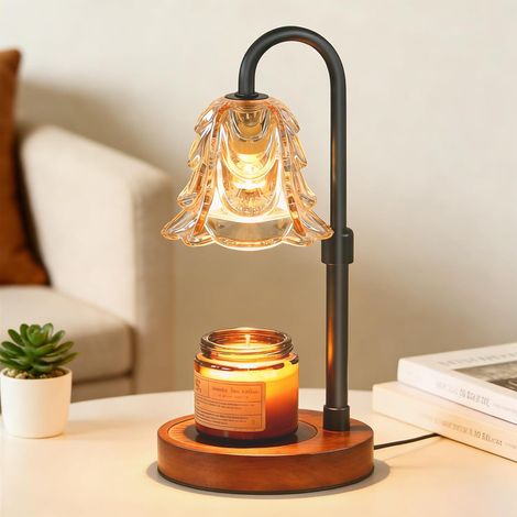 Chauffe-bougie à intensité variable avec minuterie, brûleur intelligent pour bougies, chauffe-bougies de chambre sûr et rapide (1/5)