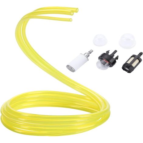 3 Pièces - Tuyau Carburant - Pompe D'amorçage - Résistant Corrosion Usure - Pour Tronçonneuse Débroussailleuse 2 Temps - Noir - 100cm (1/5)