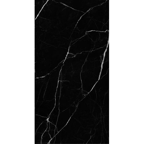 Fliese Nero Marquina 60 x 120 cm, schwarz pol. (1,44 m² / 2 Stk)