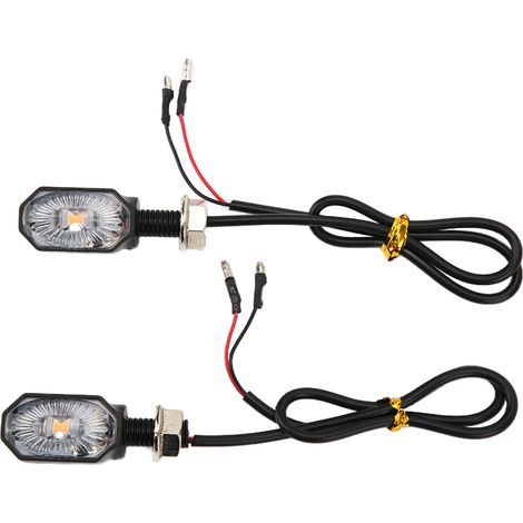 2 clignotants universels pour moto 12 V, mini-lampe ovale pour VTT et scooter (1/5)