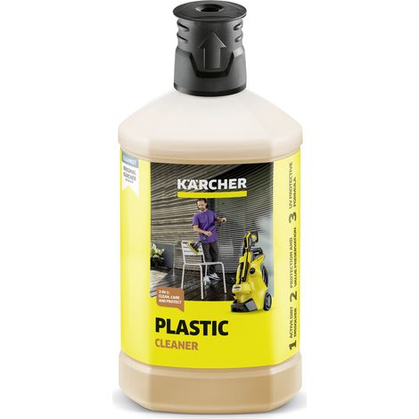 KARCHER Detergente per superfici plastiche 3 in 1 - Tappo adatto al sistema Plug n'Clean RM 613 - Dimensioni della confezione: 1 l - Confezione da: 6 Pezzo(i) - Peso: 1 kg